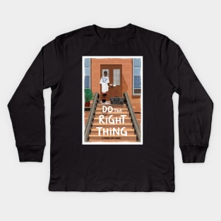 Do the Right Thing alternative movie poster Kids Long Sleeve T-Shirt